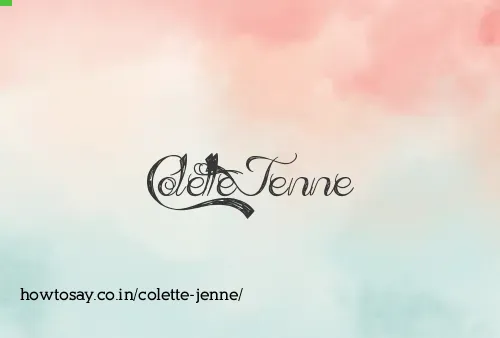 Colette Jenne