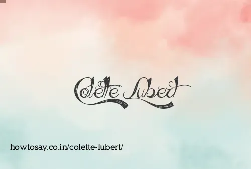 Colette Lubert