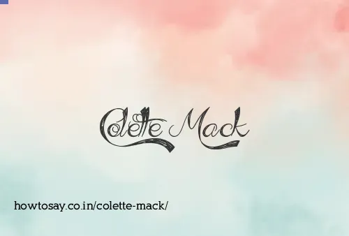 Colette Mack