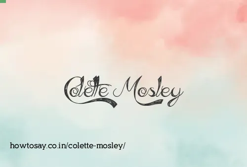 Colette Mosley