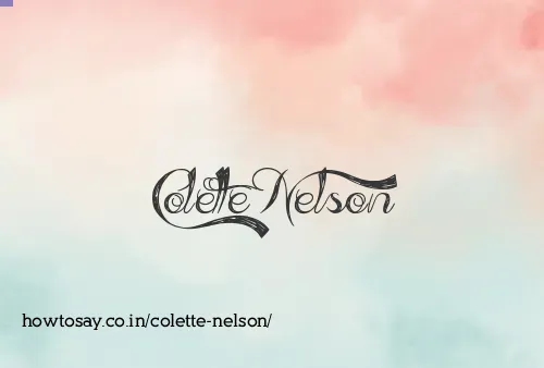 Colette Nelson