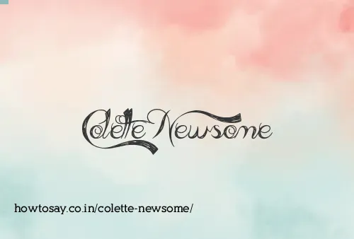 Colette Newsome
