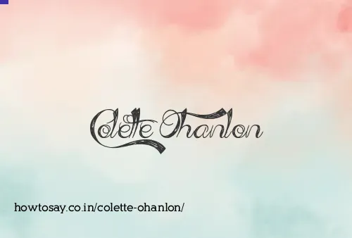 Colette Ohanlon