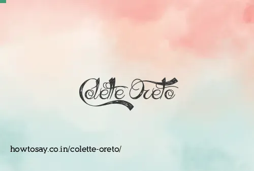 Colette Oreto