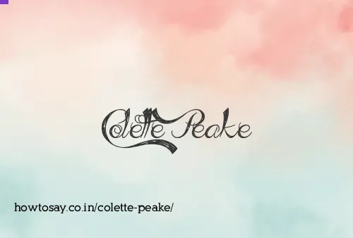 Colette Peake