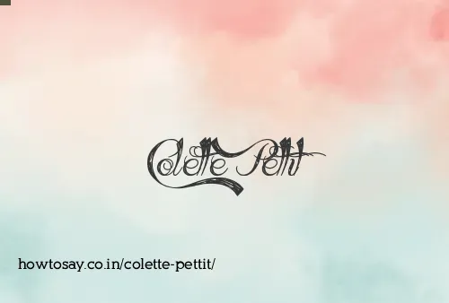 Colette Pettit