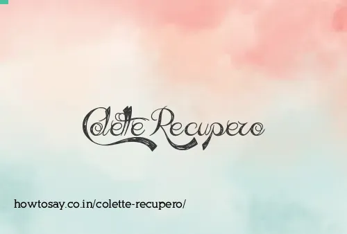 Colette Recupero