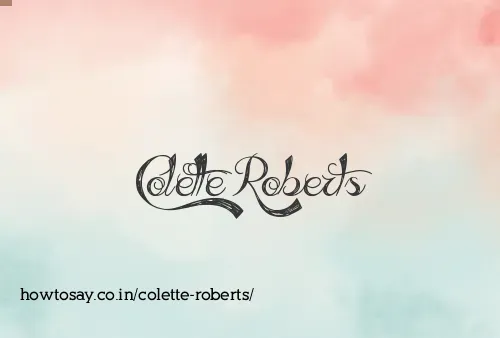 Colette Roberts