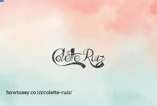 Colette Ruiz