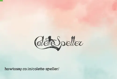 Colette Speller