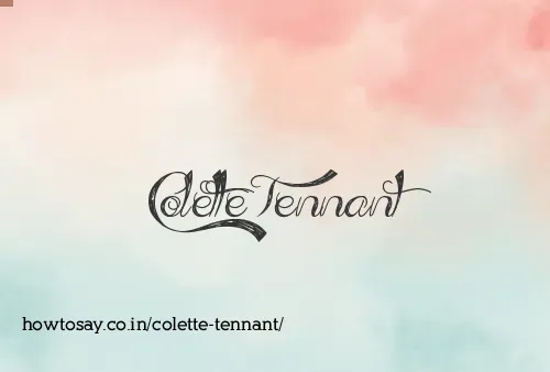 Colette Tennant