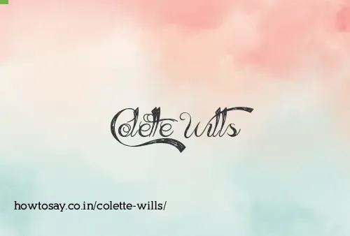 Colette Wills