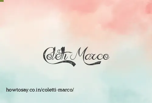 Coletti Marco