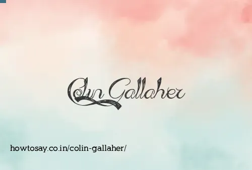 Colin Gallaher
