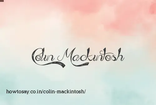 Colin Mackintosh