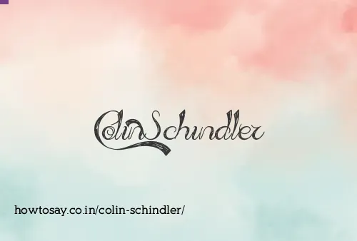 Colin Schindler