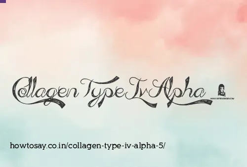 Collagen Type Iv Alpha 5
