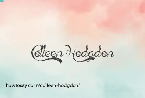 Colleen Hodgdon