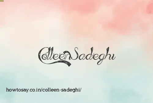 Colleen Sadeghi