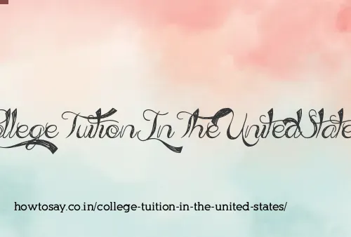 College Tuition In The United States