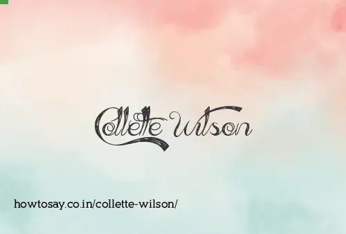 Collette Wilson