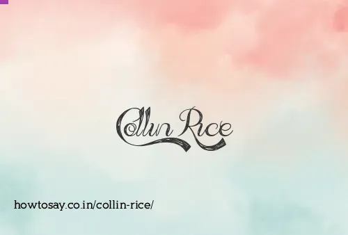 Collin Rice