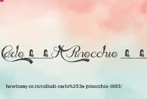 Collodi Carlo: Pinocchio 1883