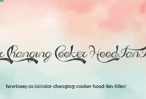 Color Changing Cooker Hood Fan Filter