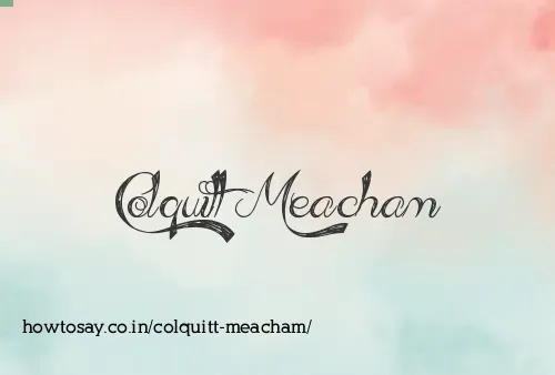 Colquitt Meacham