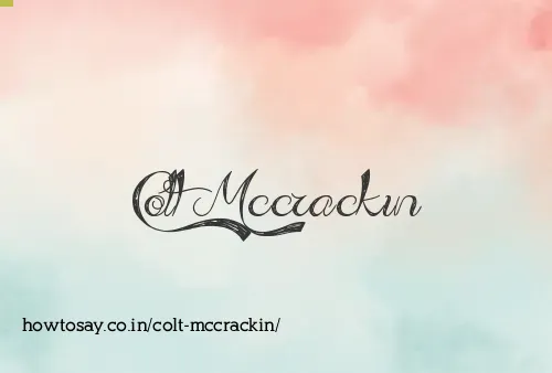 Colt Mccrackin