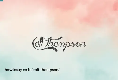 Colt Thompson