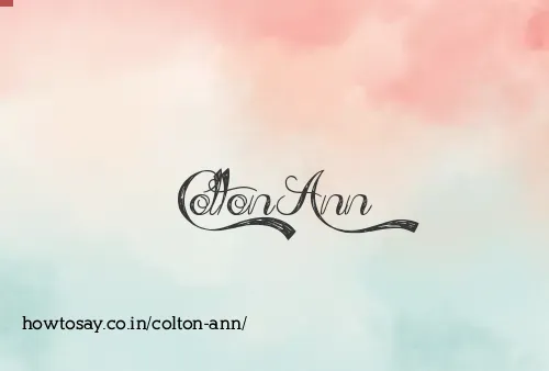Colton Ann