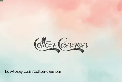 Colton Cannon