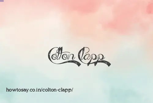 Colton Clapp