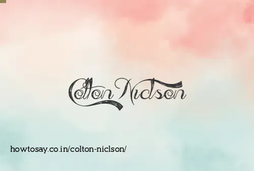 Colton Niclson