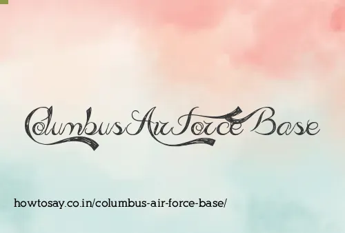 Columbus Air Force Base