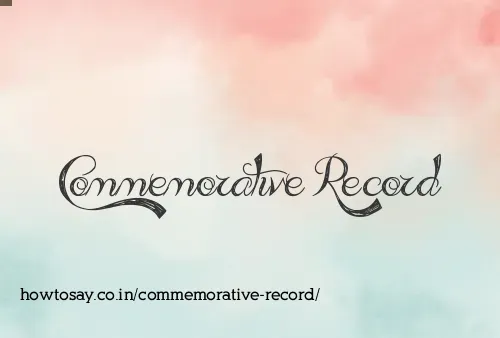 Commemorative Record