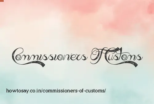 Commissioners Of Customs