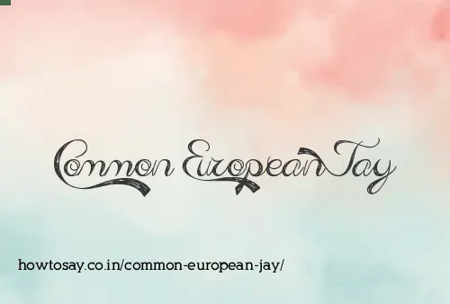 Common European Jay