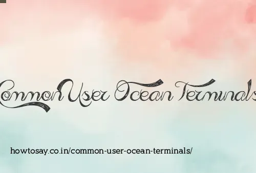 Common User Ocean Terminals
