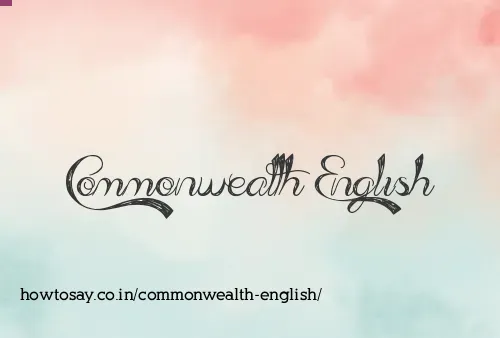 Commonwealth English