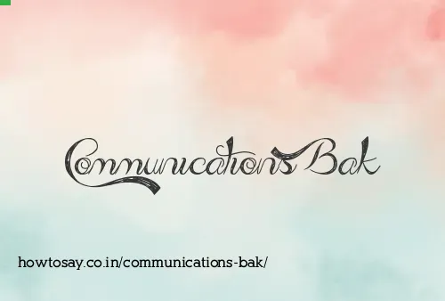 Communications Bak
