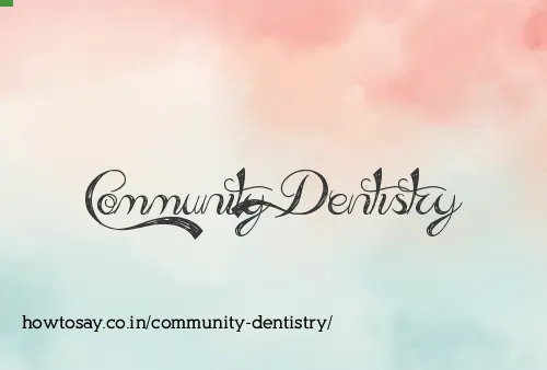 Community Dentistry