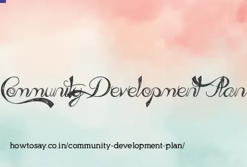 Community Development Plan
