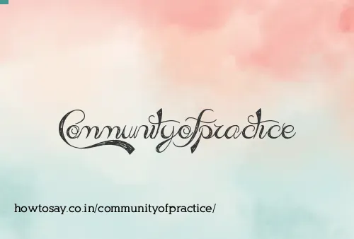 Communityofpractice