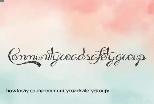 Communityroadsafetygroup