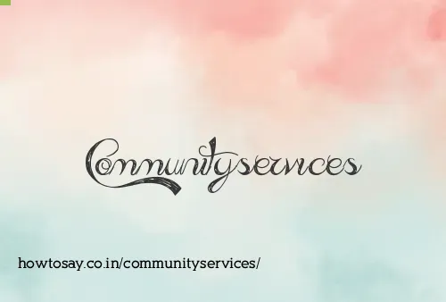 Communityservices