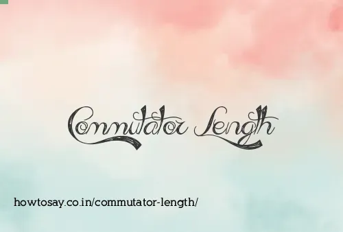 Commutator Length