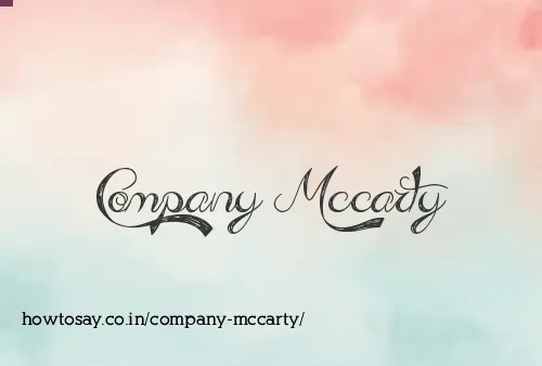 Company Mccarty