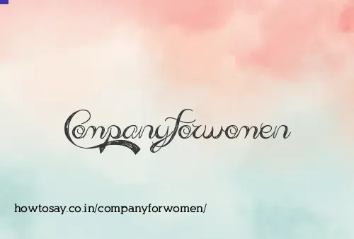 Companyforwomen
